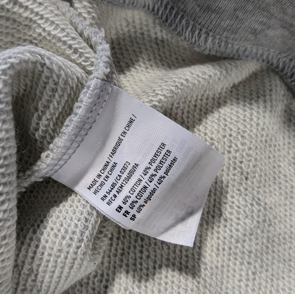 American Eagle gray crewneck pullover sweater sweatshirt Small 2017 NWT - Picture 10 of 11